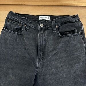 Abercrombie & Fitch Washed Black Relaxed Jeans